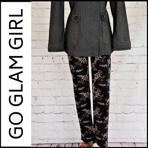 Pants - HIGH RISE Butter Soft Floral Print Winter Legging